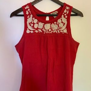 Lucky Brand Embroidered top